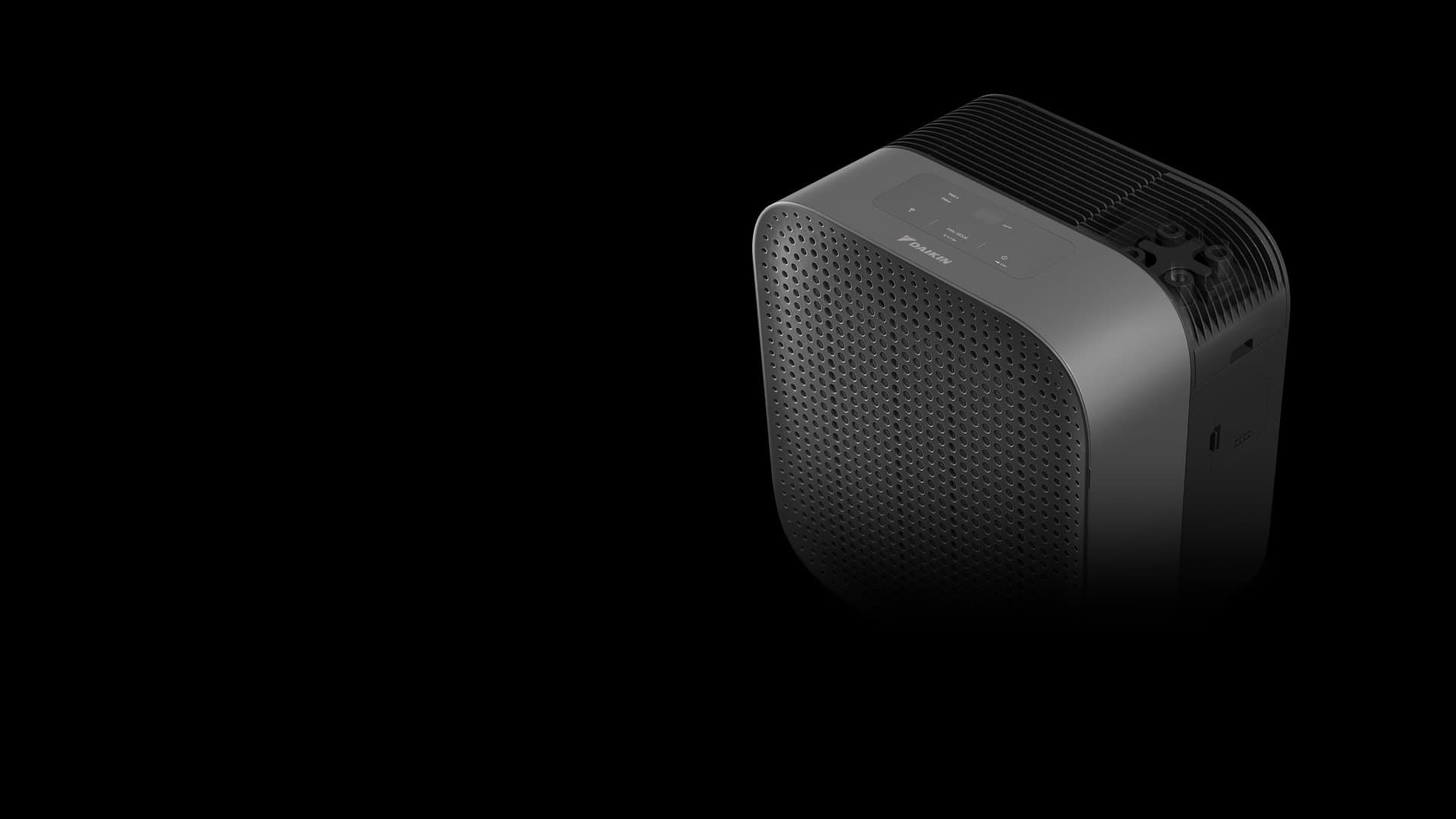 Daikin AIR CREATOR AD aroma diffusing air purifier in black, from Daikin's catalogue.