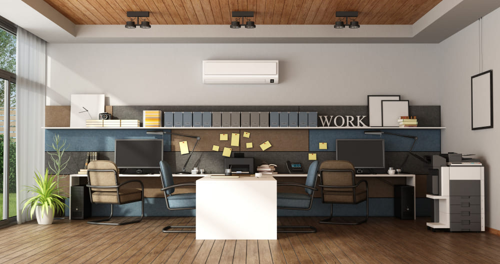 Commercial air conditioner system for businesses